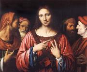 LUINI, Bernardino Christ among the Doctors oil painting artist